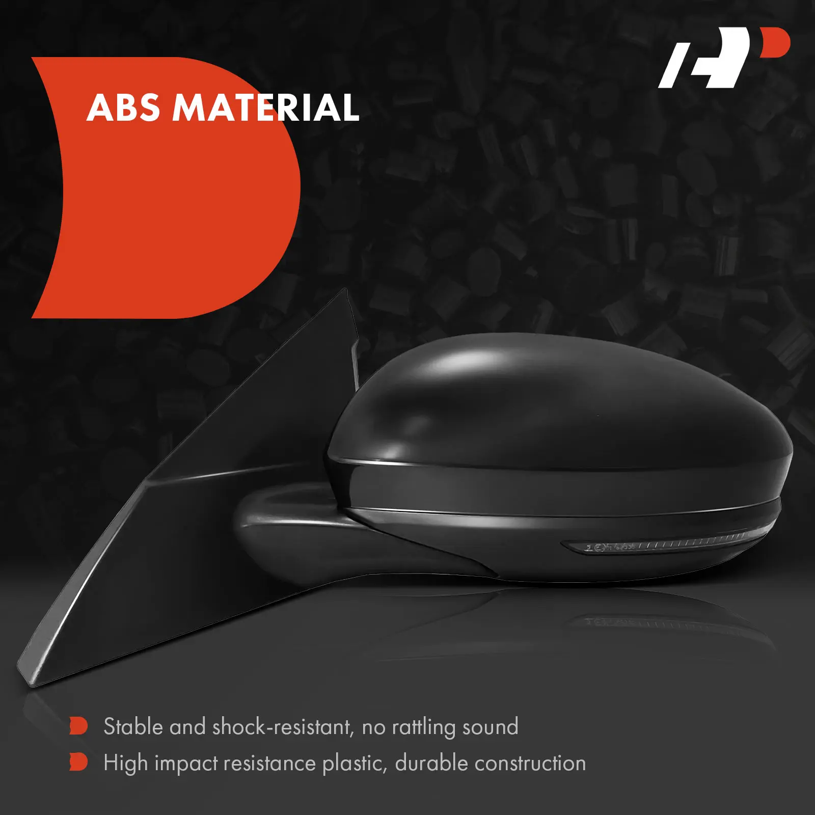 A-Premium Driver Side Power Door Mirror for Nissan Altima 2019-2023 Manual Folding Turn Signal Light Heated Black