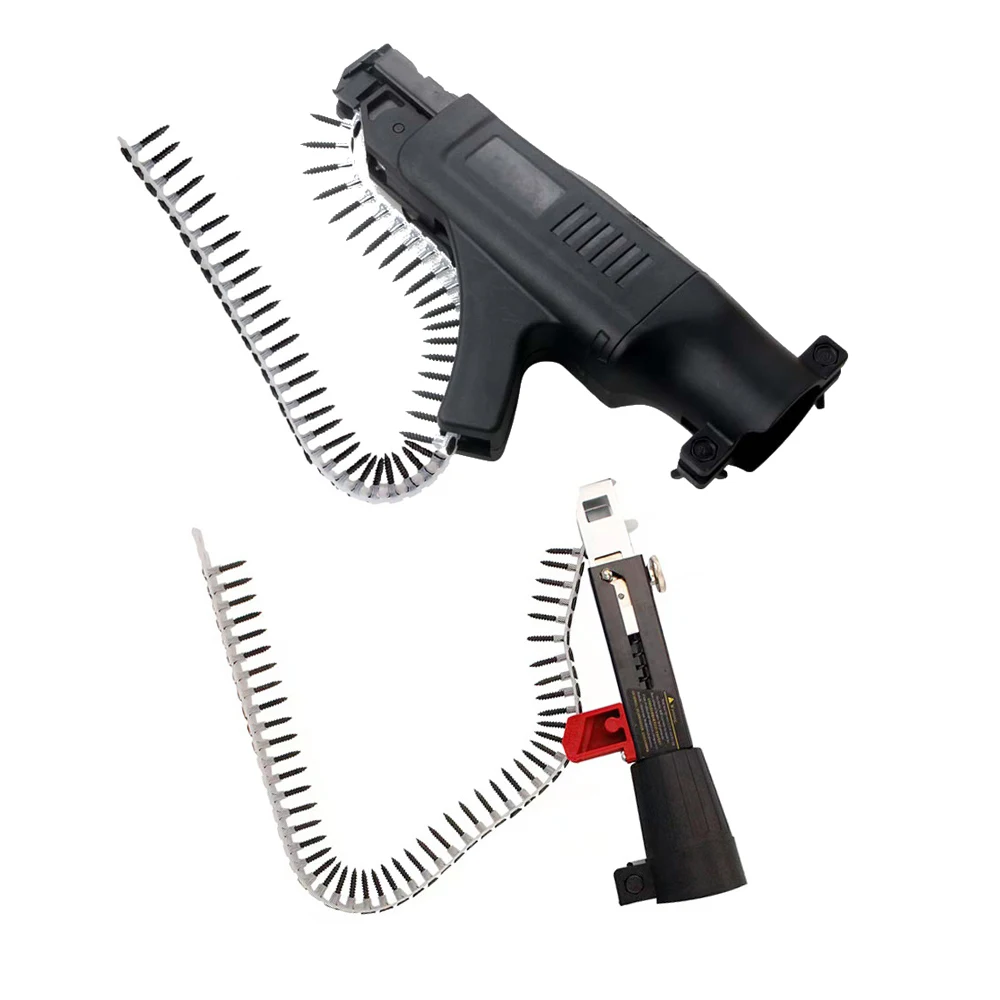 

1 Set Chain Screw Gun Head Automatic Nail Gun Electric Batch Woodworking Decoration Rechargeable Self Tapping Screwdriver