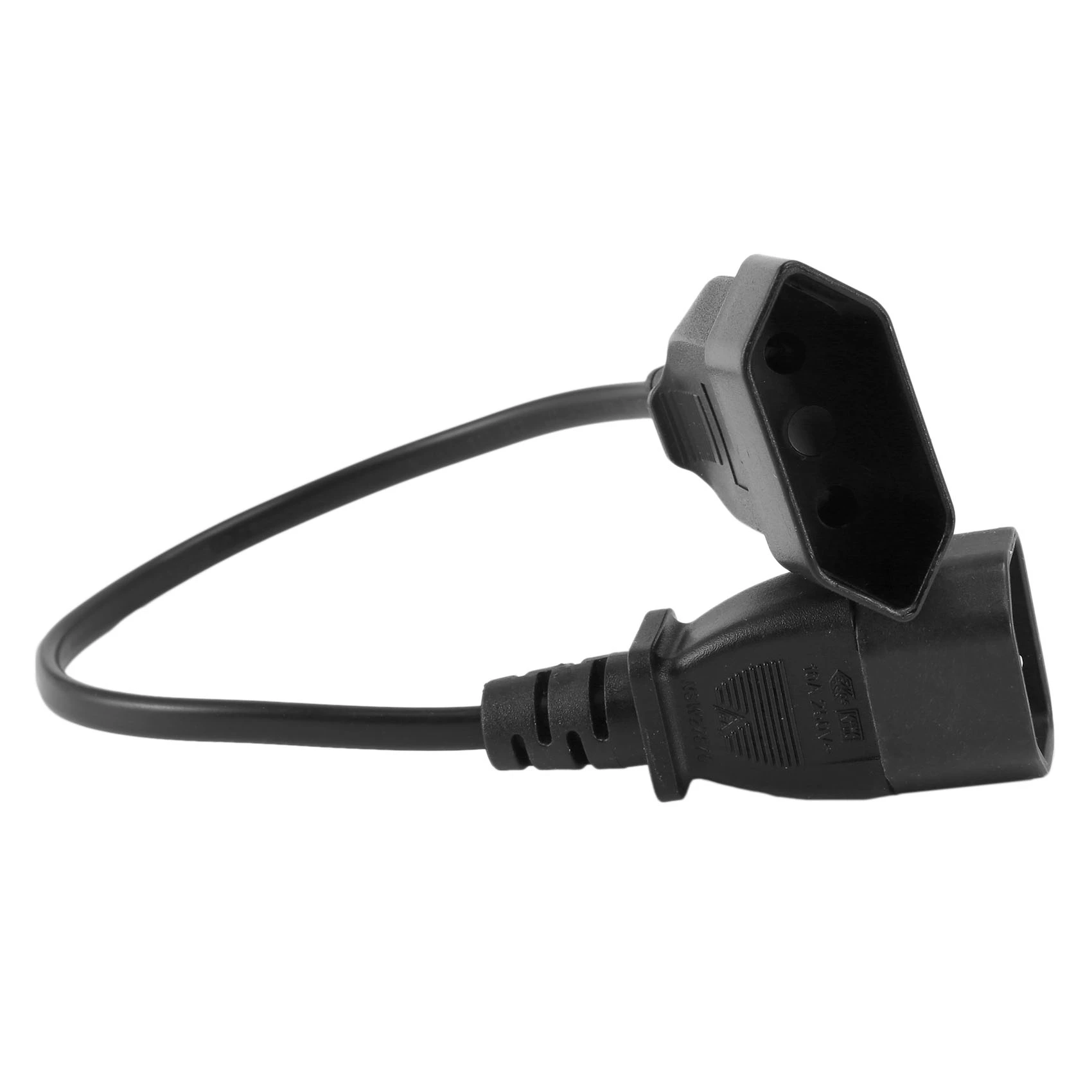 Power Adapter Cord , IEC 320 C14 Male Plug to European CEE 7/16 2Pin Female Power Cable for UPS PDU