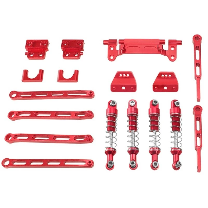 [Promotion】 For 1/12 Scale RC Car Accessories Upgrade Shock Absorber Pull Rod Shock Frame Kit For MN82T LC79 MN82S Mn82pro MN82