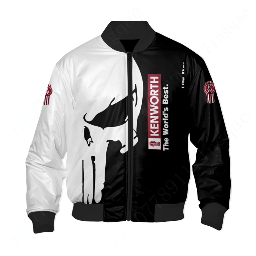 Kenworth Jacket Thick Coats Windbreaker Jackets For Men 3D Bomber Jacket Harajuku Parkas Techwear Baseball Uniform Clothing