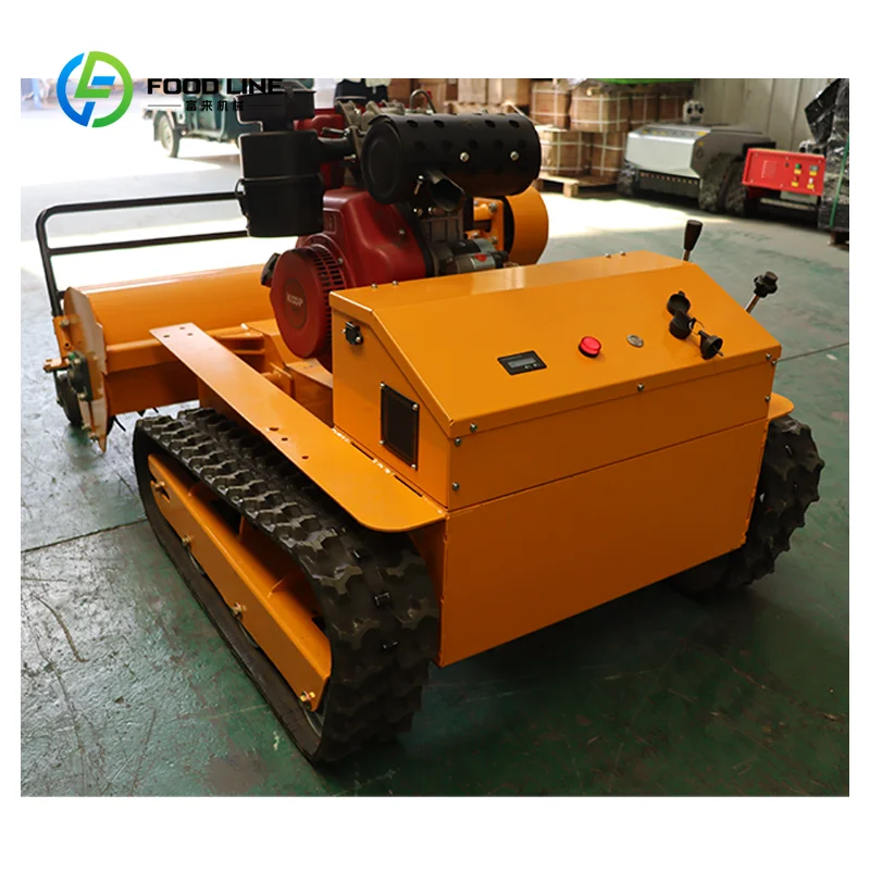 Customized Smart Remote Control Lawn Mower Automatic Grass Cutting Machine   Avoidance for Safe Mowing for Commercial Garden