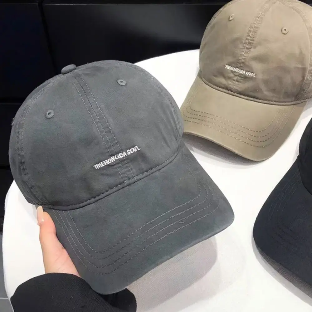 Fashion Baseball Cap Embroidery Detail Adjustable Strap Breathable Cotton Sun Hat Unisex Casual Style For Tuanjiao