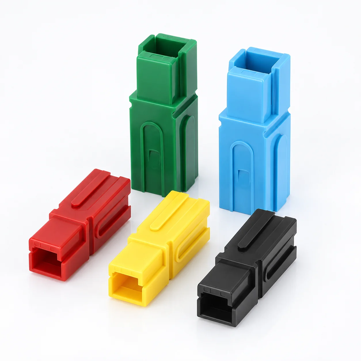 2/5/10/20PCS 30A 75A 120A 180A 600V Single Pole Power Connector DC Forklift Battery Charging Plug with Cable Terminals