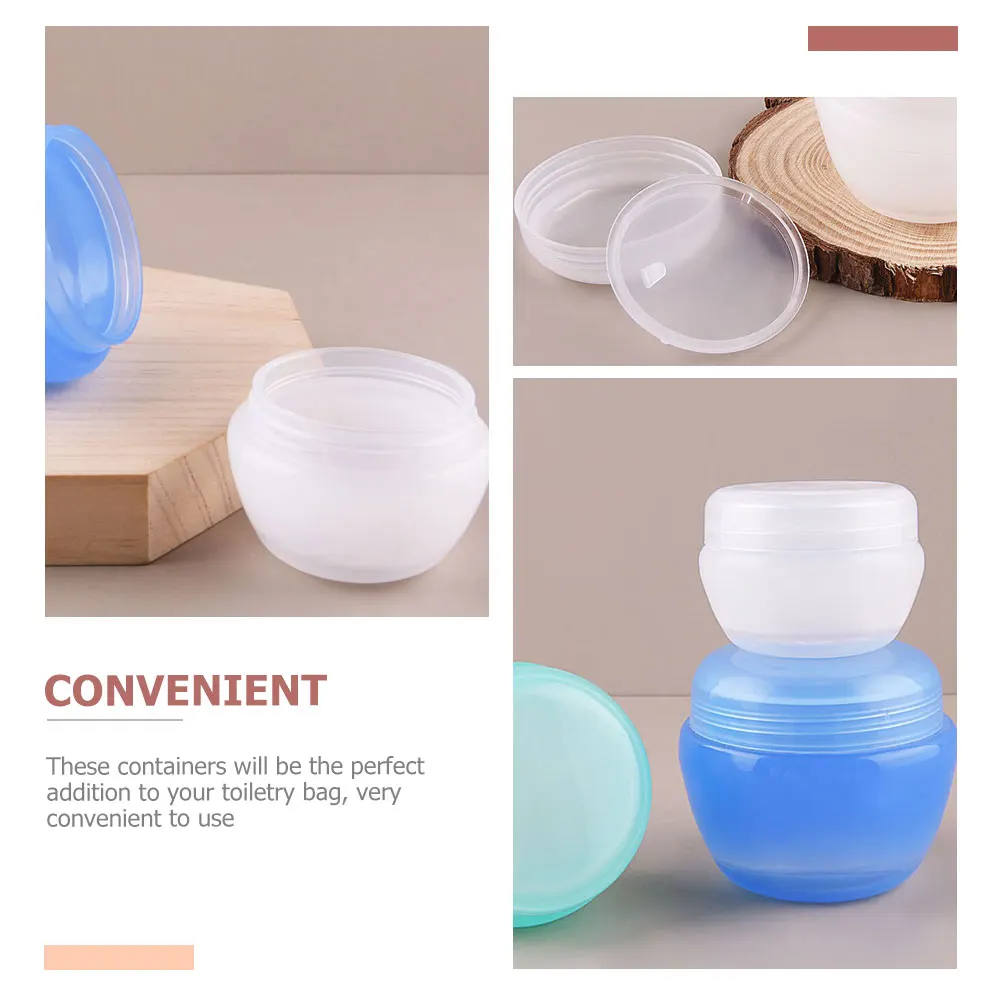 

18pcs Sub Bottles Portable Durable Lightweight Travel Storage Refillable Jars Face Cream Containers Multipurpose Sub