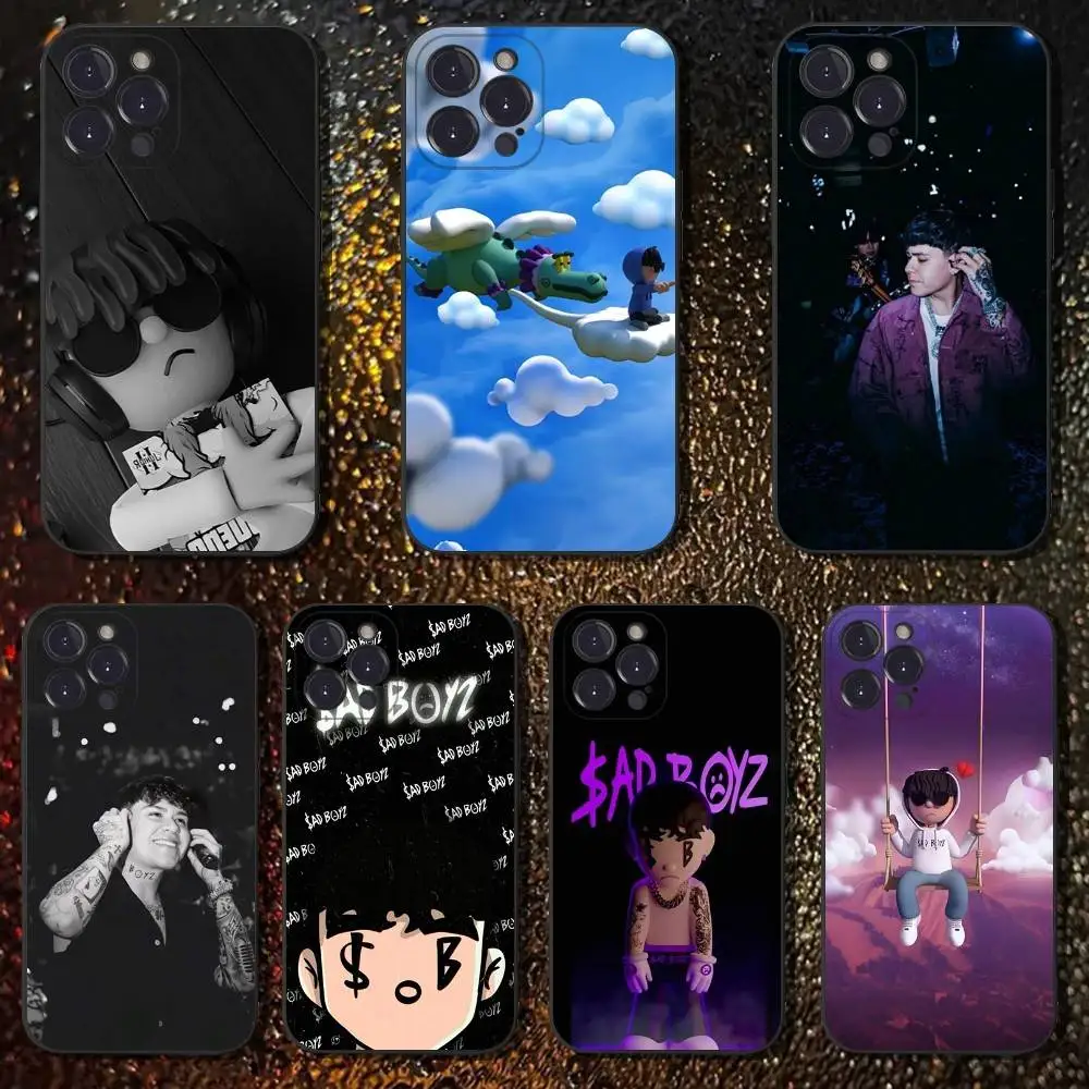 

J-Junior H Sad Boyz Phone Case For iPhone 16,15,14,13,12,11 Plus,Pro Max,XS,X,XR,SE,Mini,8,7,Soft Silicone Black Cover