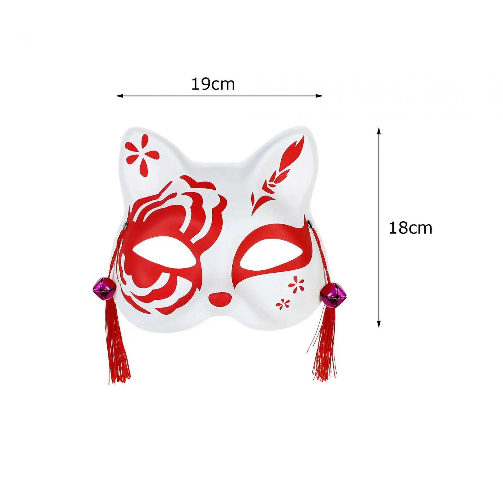 Cat Fox Face Cover for Halloween Costume Mask for Events And Parties