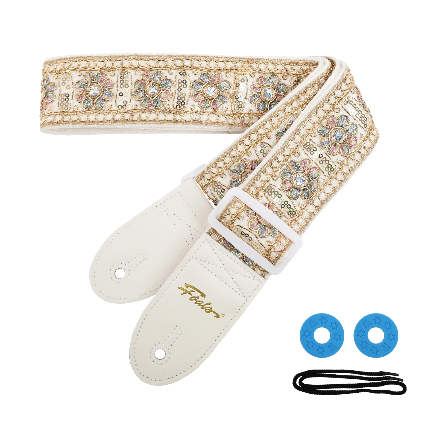 FOALS Diamond Series Electric Guitar Strap Bass Strap Ukulele Boys and Girls Universal Guitar Shoulder Strap（FD-SC）