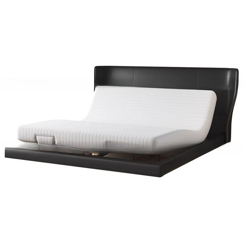 

Electric intelligent suspended leather bed can be lifted and lowered to adjust zero gravity simple modern small apartment double