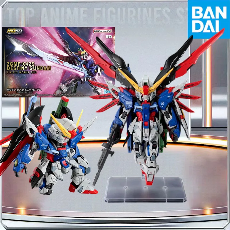 BANDAI Authentique Gundam MGSD ZGMF-X42S Destiny Gundam Mobile Suit Figurine d'Action Anime Modèle à Assembler Jouet Cadeau de Noël