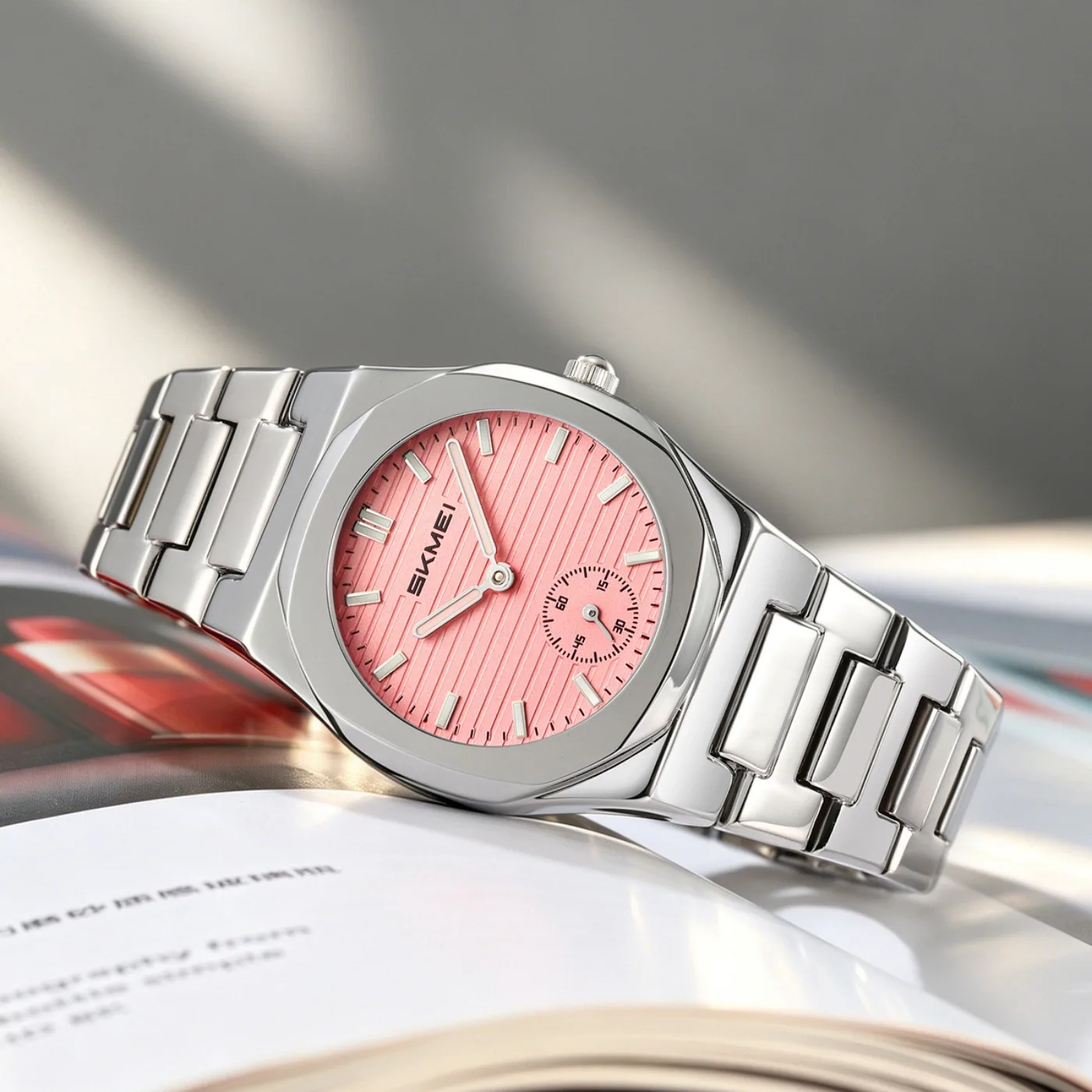 Classic Elegant Women Quartz Watch Light Luxury Steel Belt Waterproof Daily Ladies Watch Spot Goods