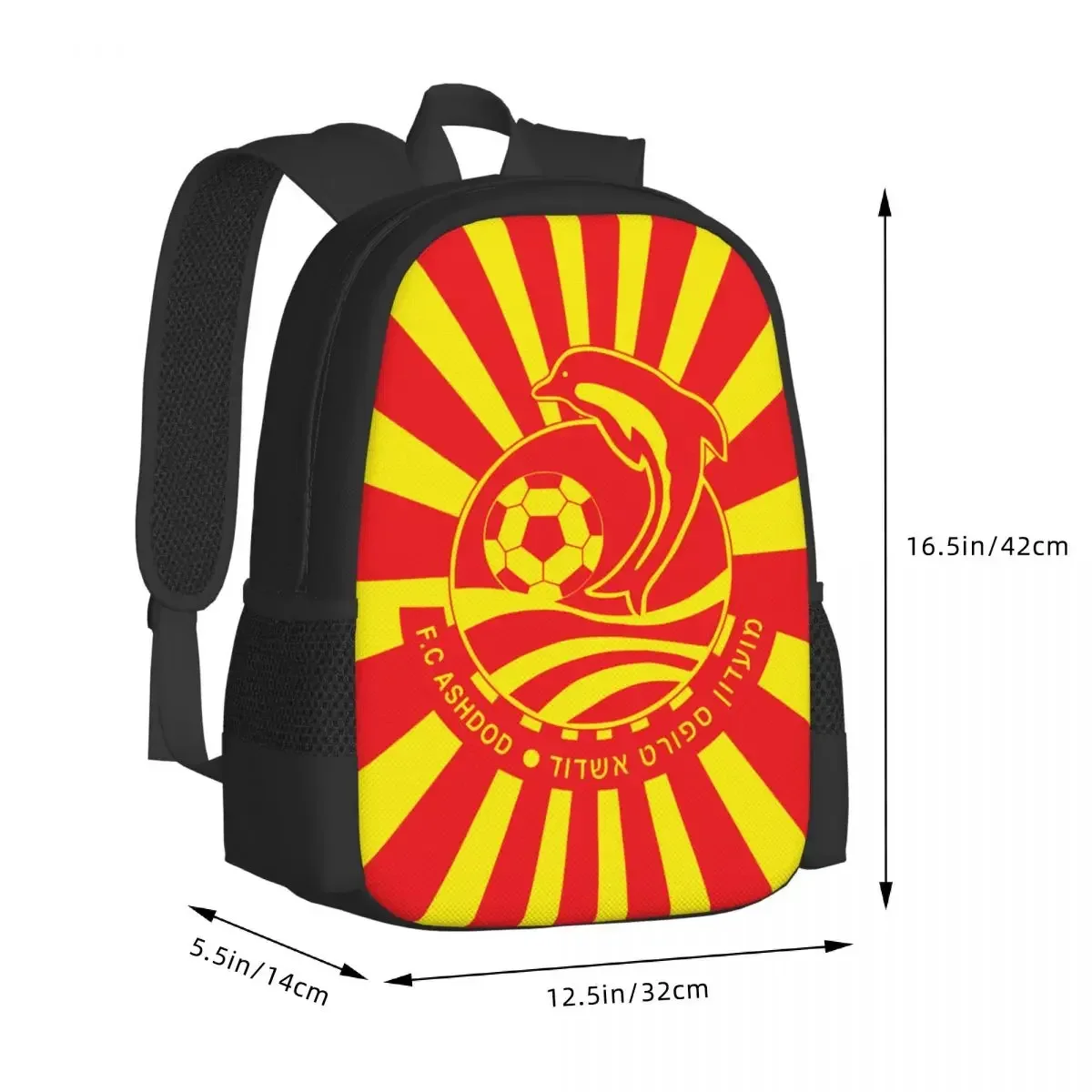 Ashdod FC Travel Laptop Backpack, Business College School Computer Bag Gift for Men & Women