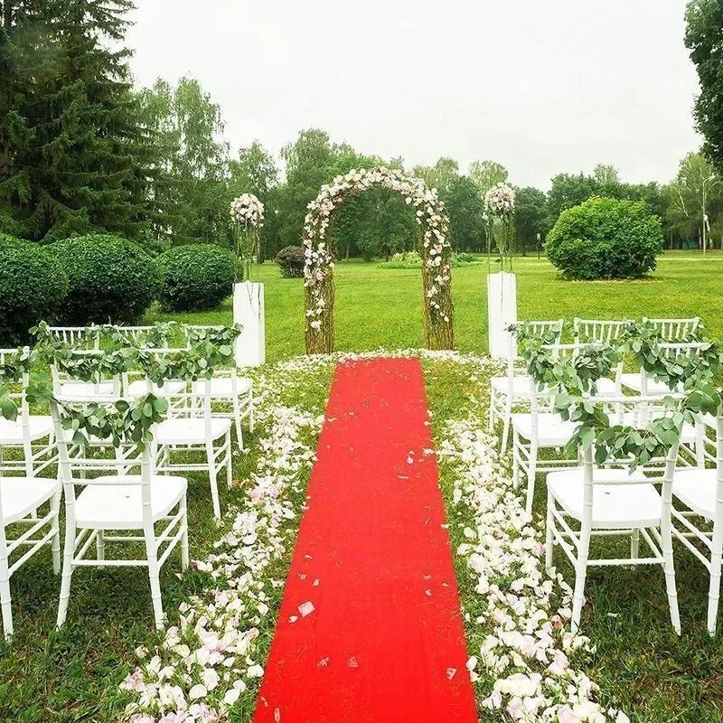 5/10M Red Romantic Wedding Carpet Rug Outdoor Red Carpet Event Party Ceremony Carpet Decoration Hollywood Party Decoration