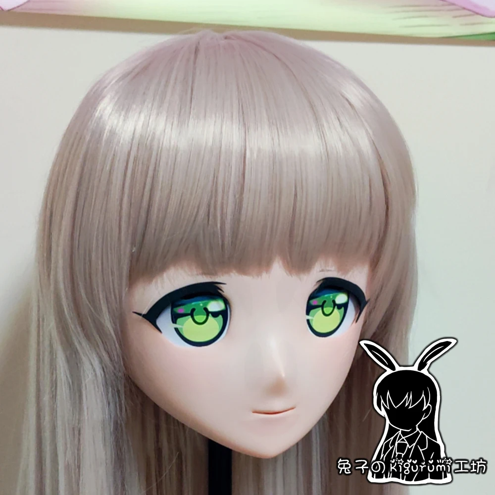 (RB1232)Customize Handmade Crossdress Full Head Female/Girl Resin Japanese Cartoon Character Animego Cosplay Kigurumi Mask