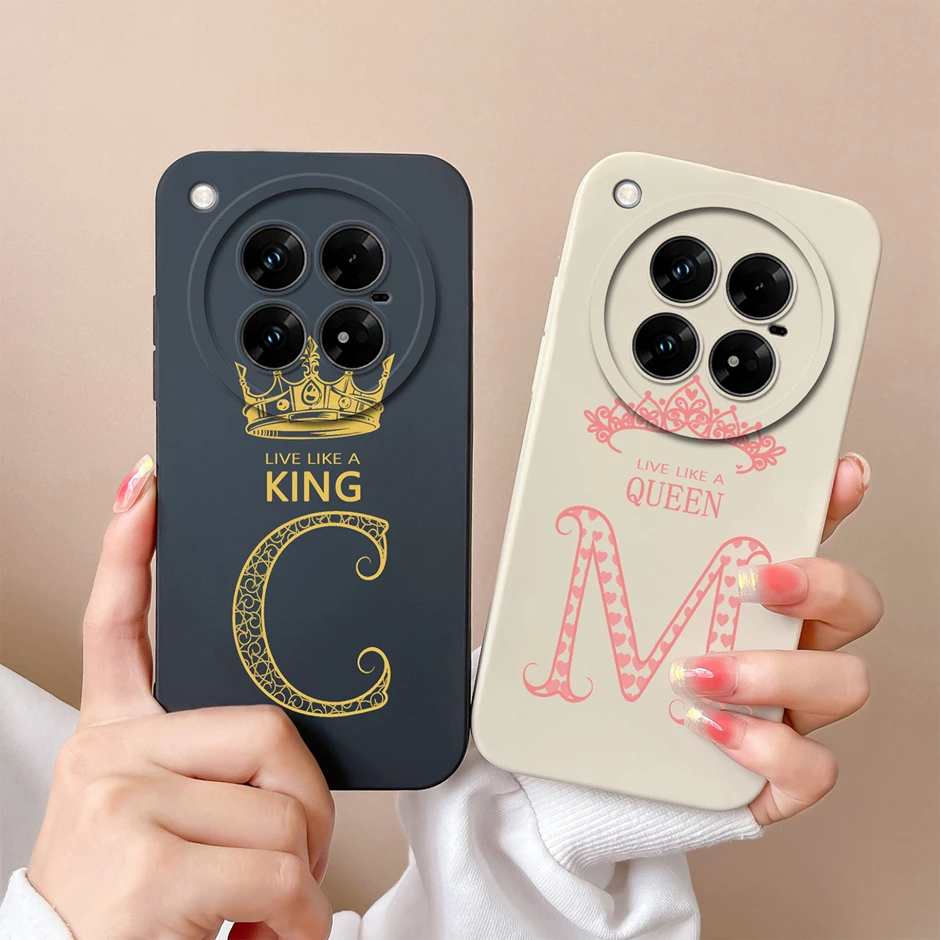 For Infinix Zero 40 4G 5G Phone Case Luxury Crown Letter Silicone Soft Back Cover For InfinixZero40 4G 5G Ultrathin Funda Bumper