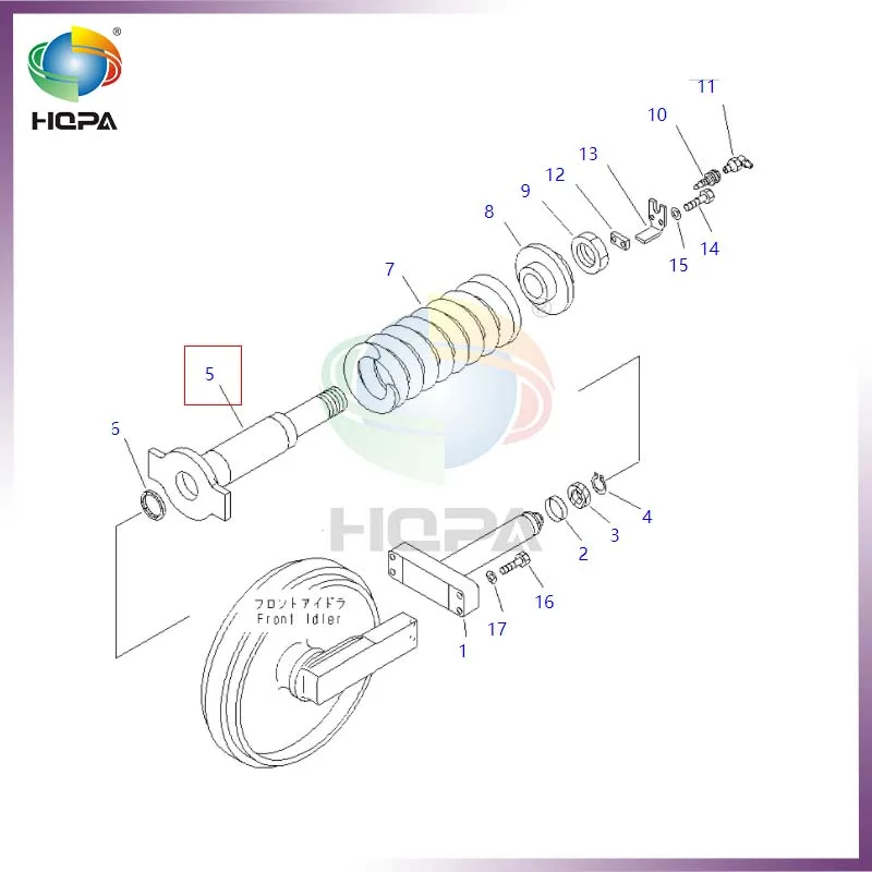

203-30-66321 2033066321 TRACK ADJUSTER SEAL KIT FOR KOMATSU EXCAVATOR PC100-6 PC110-7 PC120-6 PC130-7 PC128UU PC138US