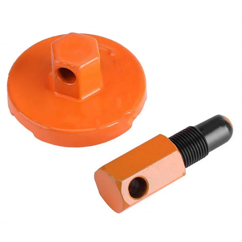 Flywheel Nut Extraction Tool for 2-Cycle Chainsaws with Dedicated For Piston Stop Capability for 14mm Thread Engagement