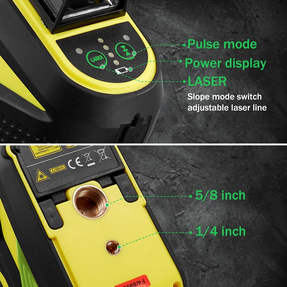 FIRECORE 3D Green Laser Level 360 12Lines nivel láser Self-leveling Лазерный Уровень +1.56M Tripod/3.36M/3.7M/4M Rod(F93T-XG)