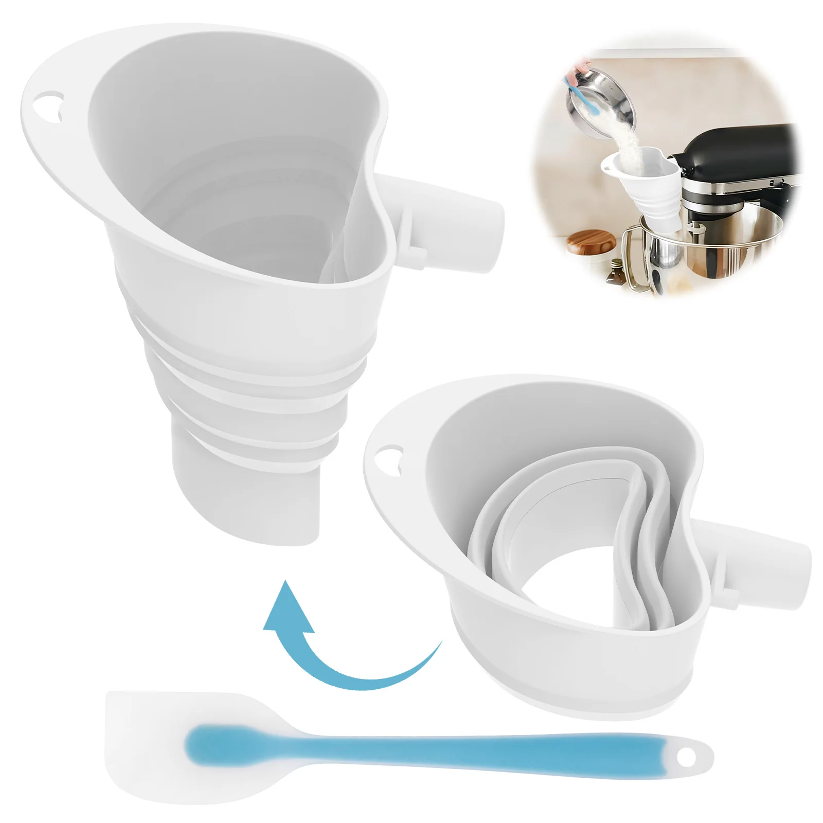 Silicone Flour Funn…