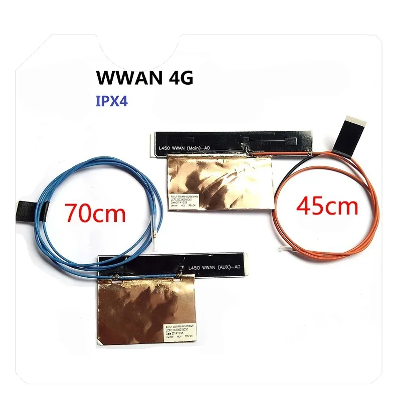 Laptop WLAN WAN Antenna Replacement Kit for Lenovo ThinkPad P53 T480 X280 X395 L850-GL 4G 01YR494 01YR495 DC33001H800 10