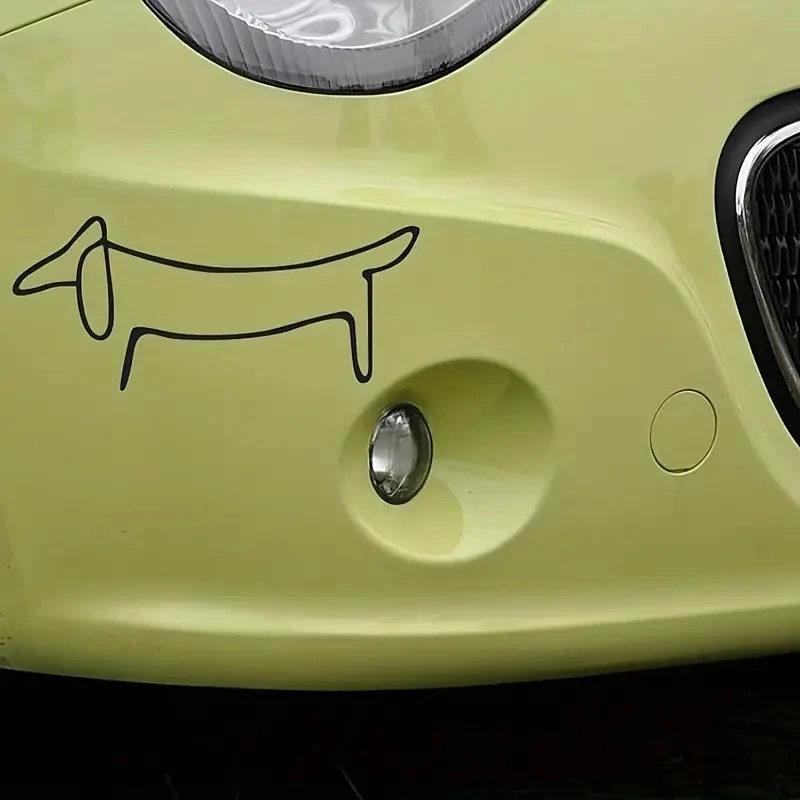 

Dachshund Vienna Dog Wall Sticker - DlY Art Decals for ComputerCar, and Window Décor