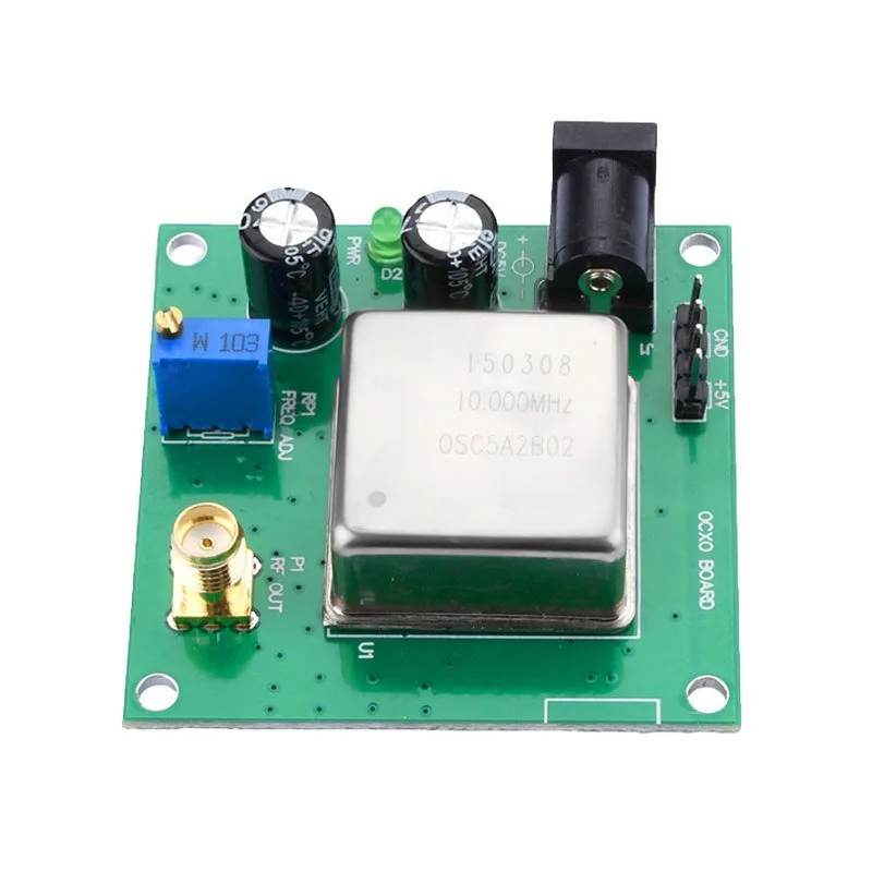 OCXO-10M-2525-N Reference Board Constant Temperature Crystal Oscillator Frequency Module Sine Wave Output SMA Interface 10MHz