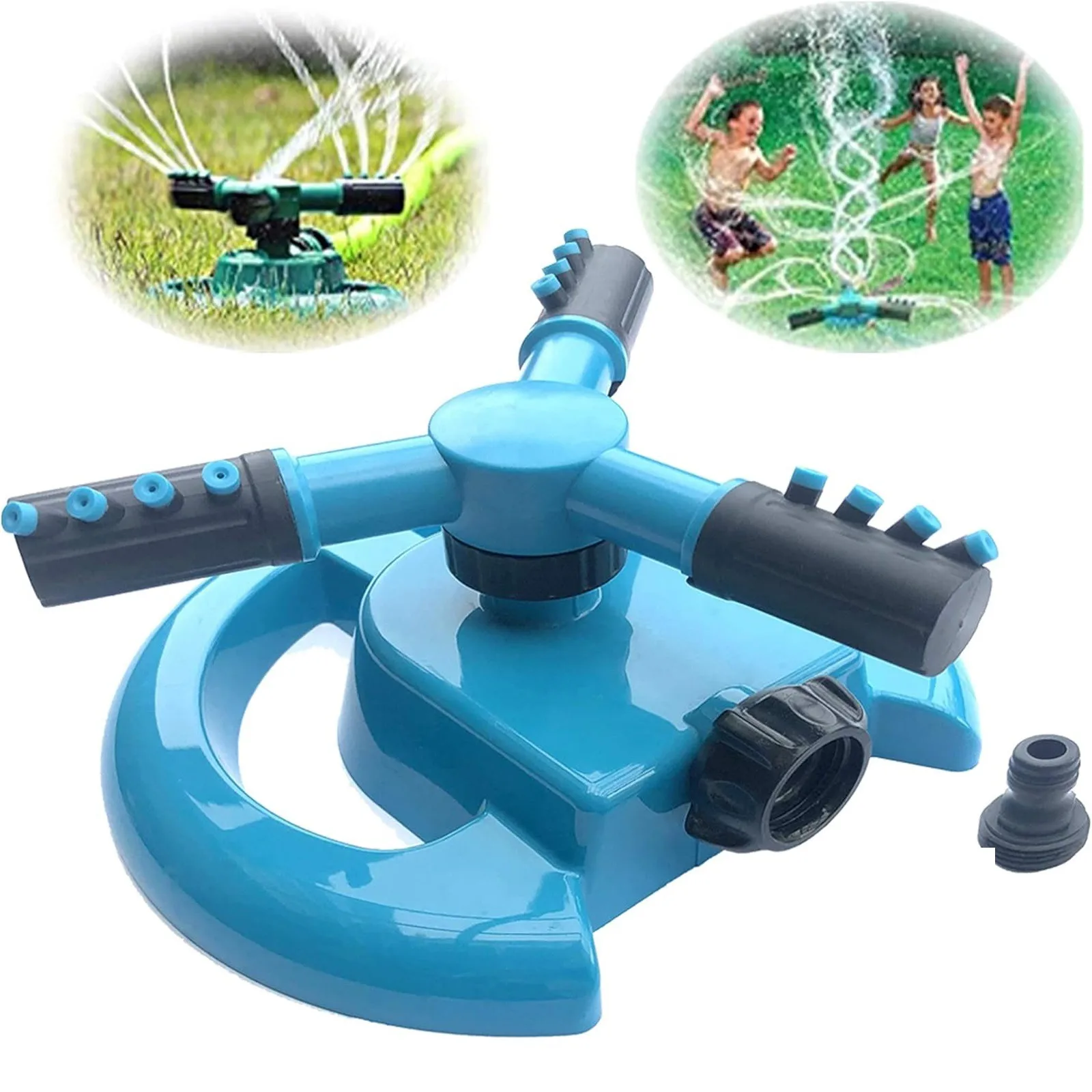 360 Degree Automatic Rotating Garden Lawn Water Sprinklers System Quick Coupling Lawn Rotating Nozzle Garden Irrigation Supplies