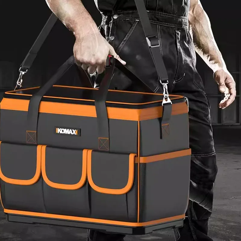 Multi Functional Handheld Tool Bag, Durable Maintenance Canvas Tool Bag, Woodworking and Electrician Special Storage Bag