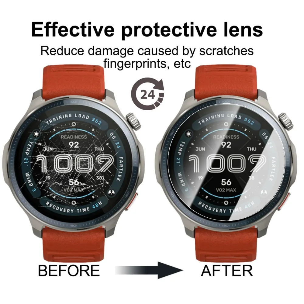 1-5 個の強化ガラス Amazfit バランス 2 取り付けが簡単なウルトラ HD スクリーンプロテクター防爆フィルムアンチスクラッチフィルム