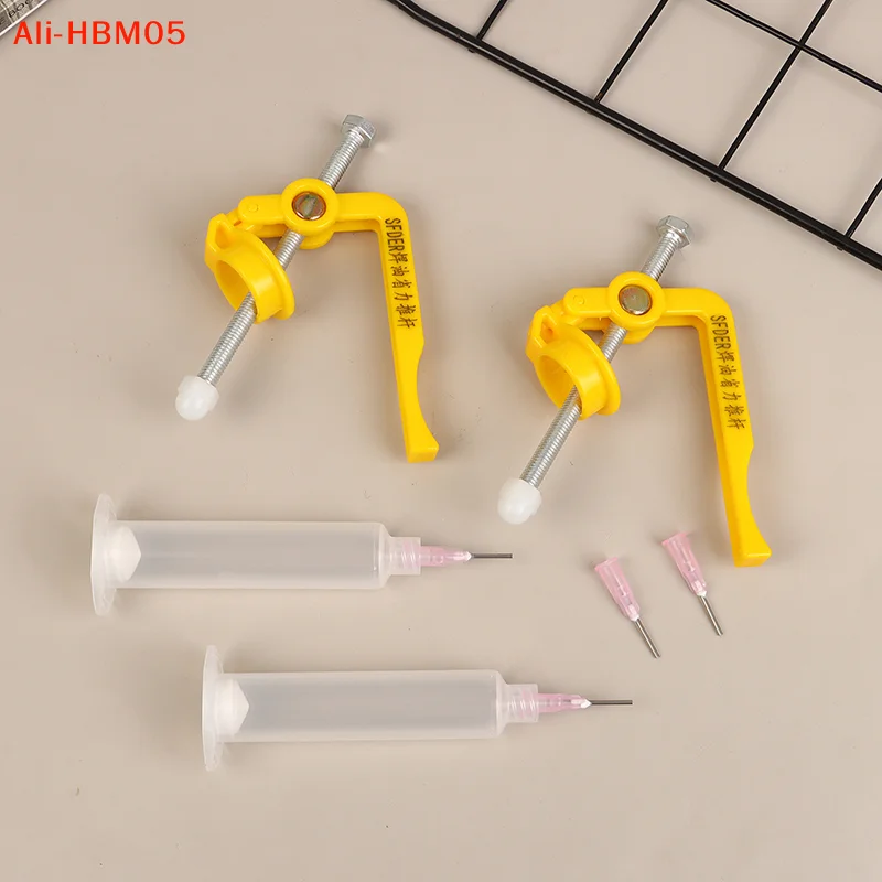 (HB05)Solder Paste Dispenser Flux Syringe Welding Glue Propulsion Tool UV Solder Mask Ink Welding Green Oil Pusher