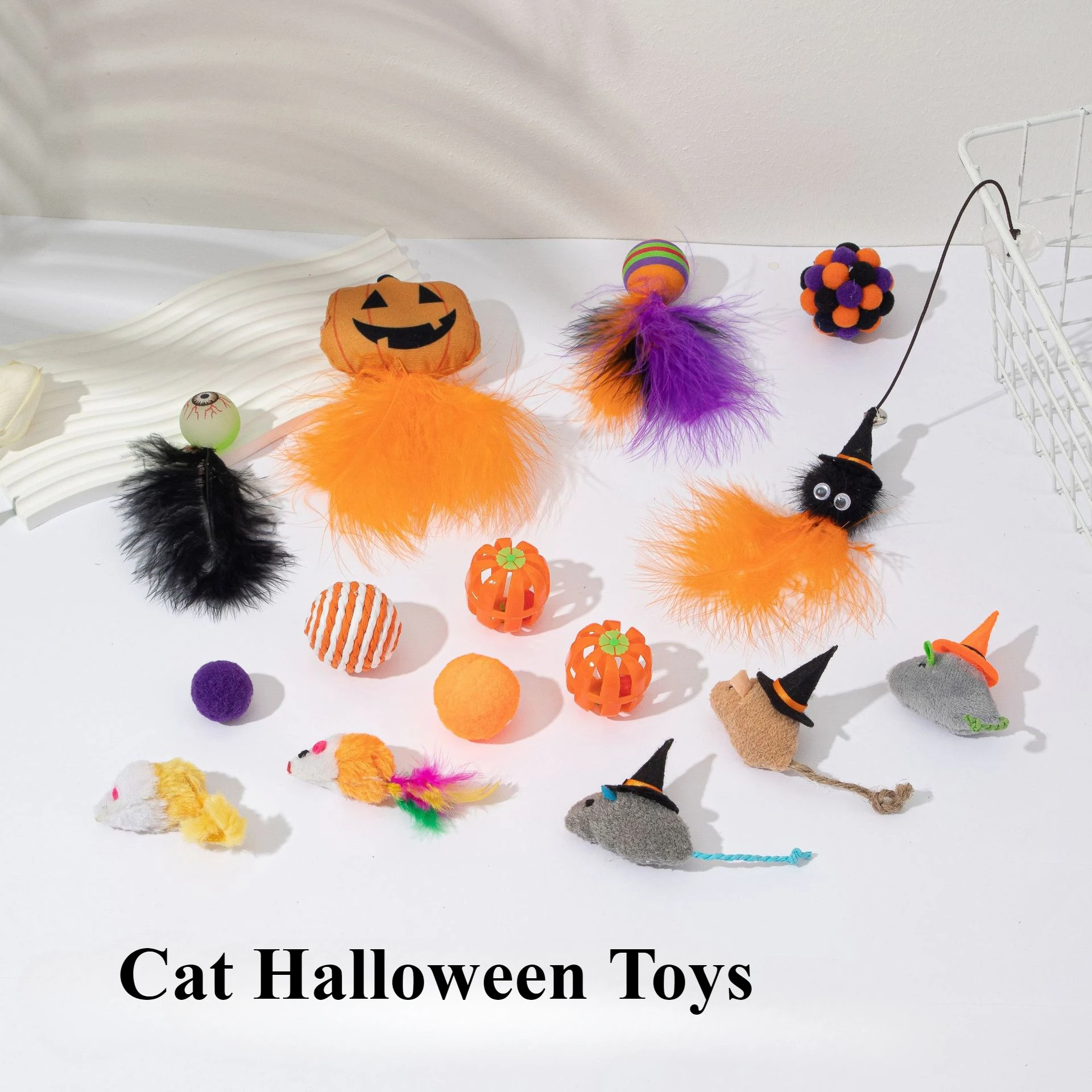 Halloween Cat Toy Accessories for Fun Relaxation Playing with Pet Toys