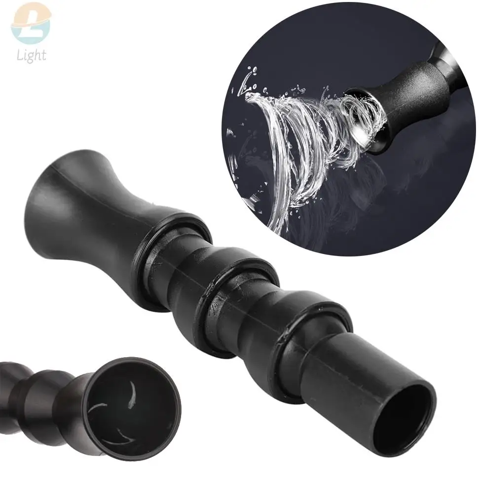 360° Fish Tank Rotating Water Outlet Nozzle Adjustable Aquarium Nozzle Aquarium Outflow End Fitting For Filter Water Tube Black