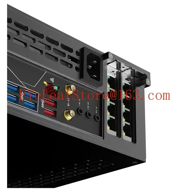 Single-display 1u Power Supply Itx Chassis Double-sided Chamfer  5L Mini A24-V5 Dual-slot