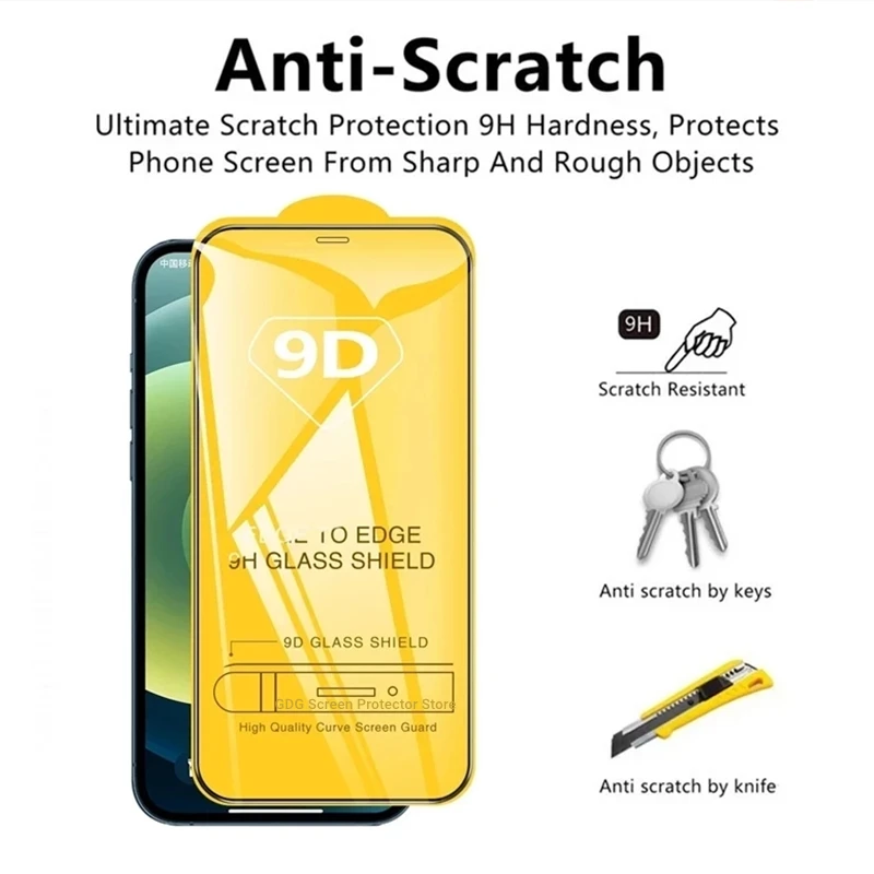 1-4Pcs 9D Screen Protector For Samsung S25 Ultra S24 S23 S22 Plus S21 S20 FE M56 M55 M54 M53 M52 M51 M32 M31S M21 Tempered Glass - view 4
