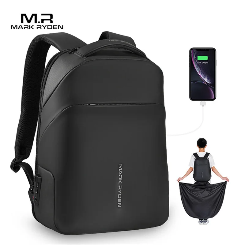 

Mark Ryden 2023 New Anti-thief Fashion Men Backpack Multifunctional Waterproof 15.6 inch Laptop Bag Man USB Charging Travel