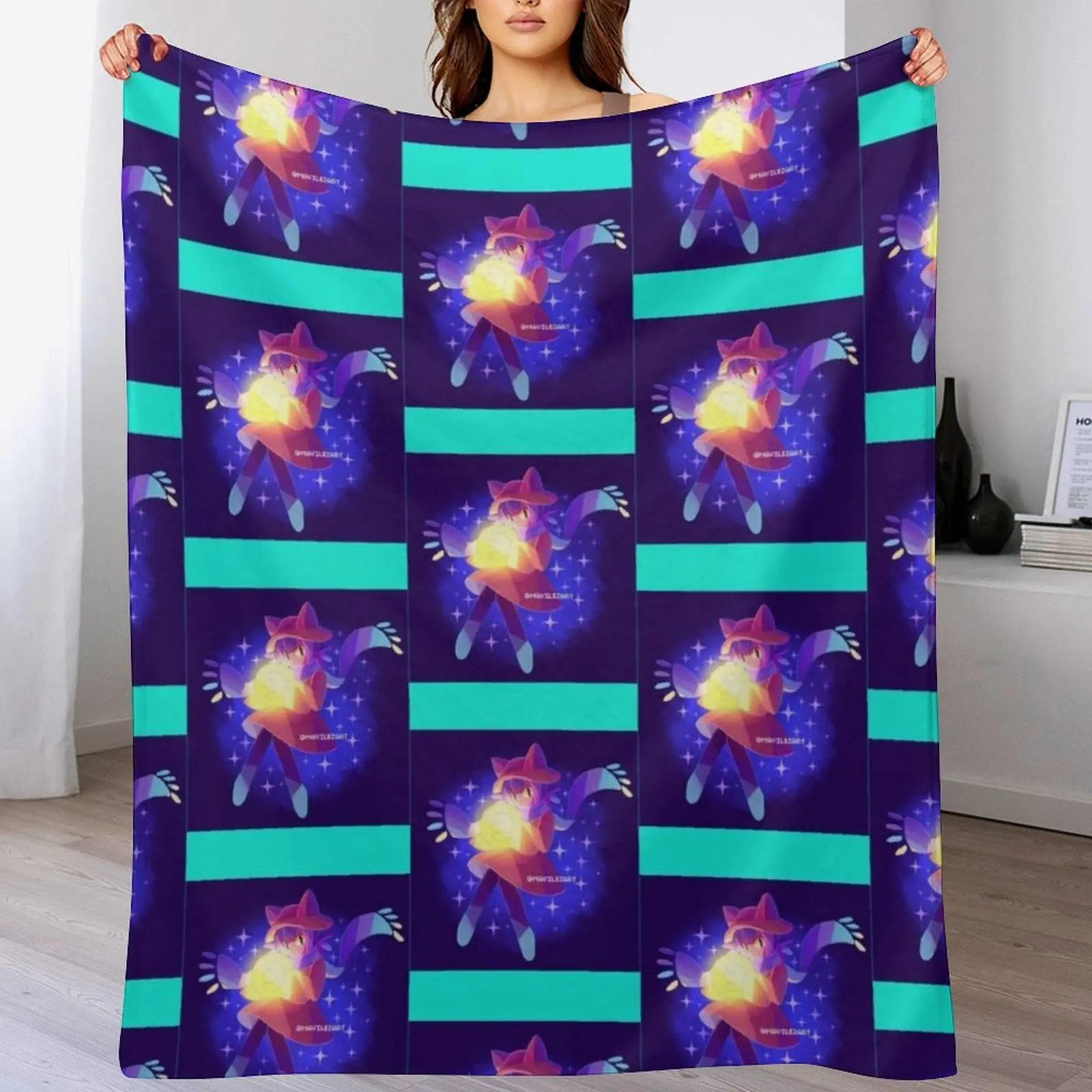 

oneshot niko cute Throw Blanket Furrys Cute Plaid manga Custom Blankets