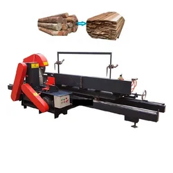 Vertical Band Saw For Working With Trolley Round Square Timber Hine Sawmill Wood Cutting Automatic