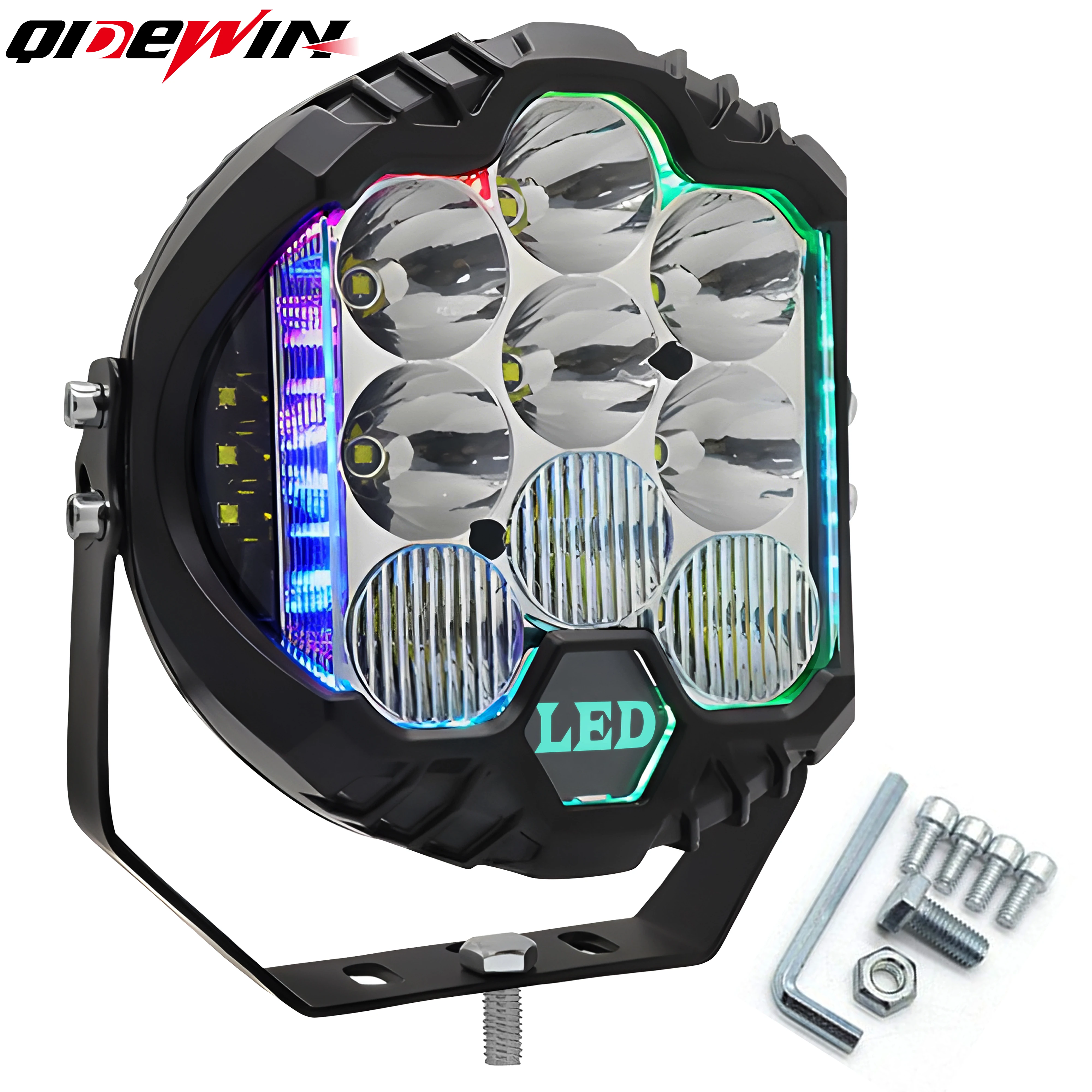 

7 inch Led Offroad 4x4 Accessories 90W 3000K Spot Lights Jeep Wrangler jk ATV SUV Led Work Light 5 inch Auxiliary Headlights Car