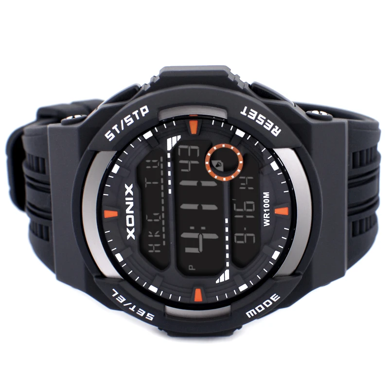 

XONIX мужские студенческие спортивные многофункциональные водонепроницаемые многофункциональные цифровые ночные часы с сигнализацией электронные часы JS