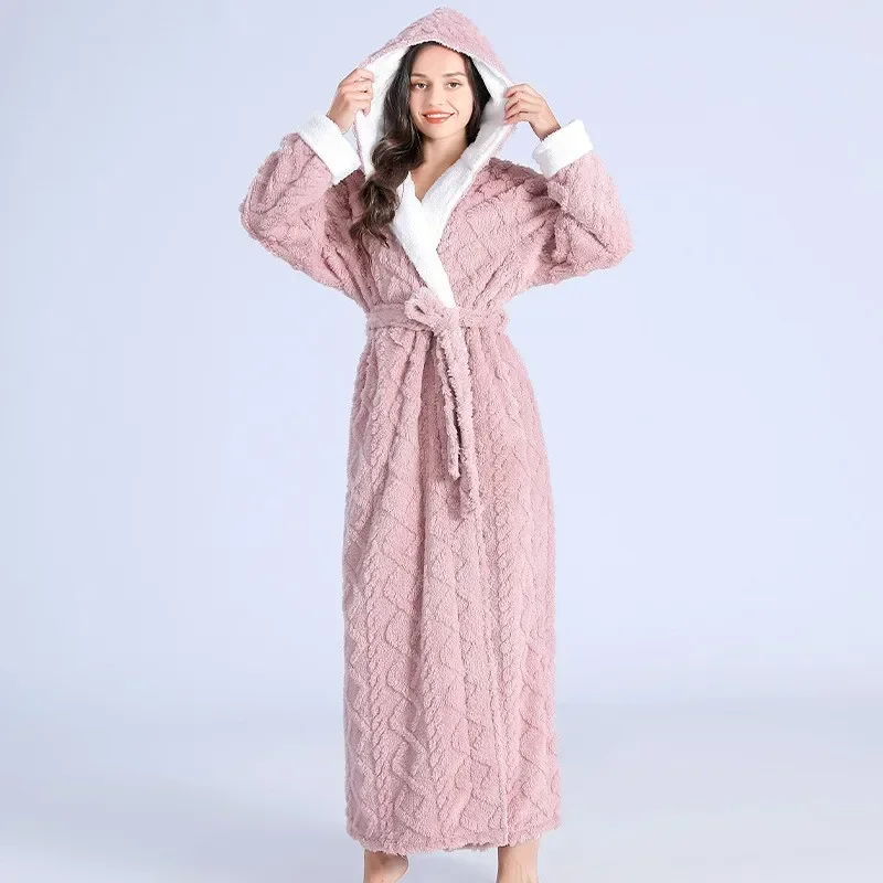 Pajamas Flannel Onesies Women Autumn Winter Sleep Men Couple Thick Cardigan Velvet Lounge Flannel Sleepwear Pyjamas Homewear