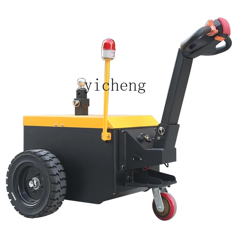walking electric tractor 2T mini trailer 1 ton truck trolley