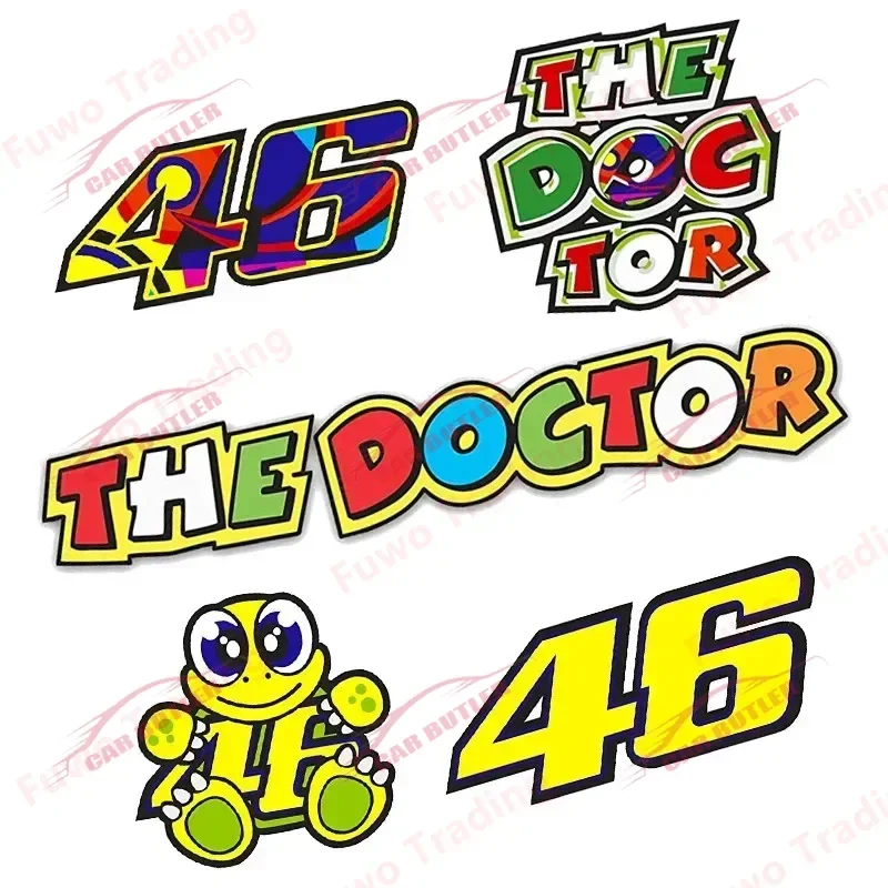 حار بيع عالية سيارة ملصق جودة الملحقات الخارجية الطبيب روسي شارة العلامة التجارية ديكور دراجة نارية الطريق المتسابق AGU خوذة PVC