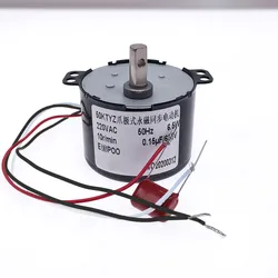 50KTYZ AC motor permanent magnet synchronous motor AC 220V speed reducer motors controllable positive and negative inversion 6W