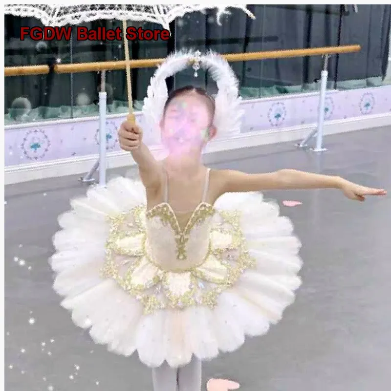 Children's Skirt Girls' Puffy Competition Gauzy Dance Skirt Tutu Kids