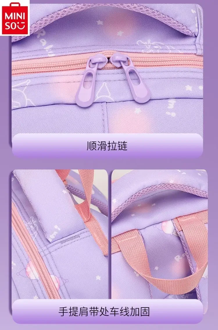 2025 Fashion Cartoon Kuromi Reducing Burden and Protecting Spine Backpack for Students, Large Capacity Storage Backpack