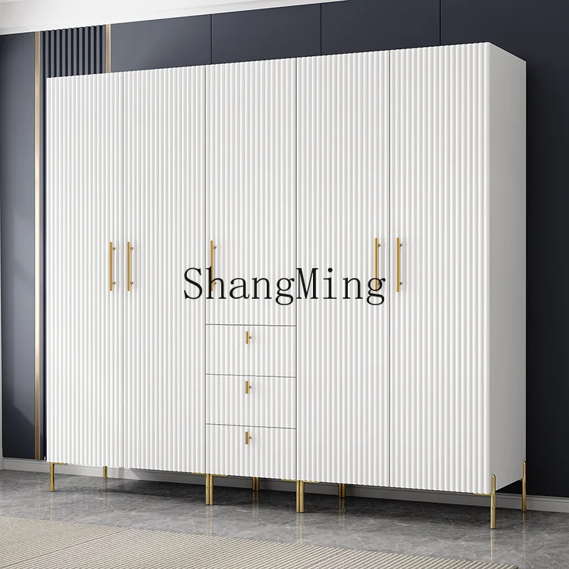 

DHY Cream Style Home Bedroom Locker Modern Simple Light Luxury Combination Solid Wood
