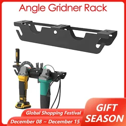 Wall-mounted Angle Grinder Rack Carbon Steel Holder Mechanical Garage Wall Cutter Polisher Vertical Storage Hanger