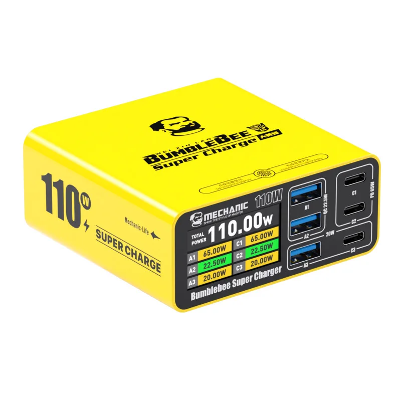 

MECHANIC M-Power 110 Pro Super Charging Station110W High-Speed Portable Power Adapter Phone for 8-in-1 Safety Protection Tools