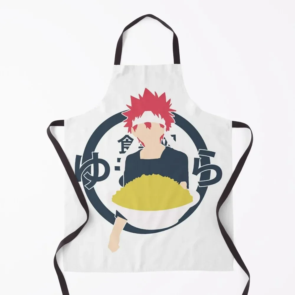 

Yukihira Soma Diner Logo Apron Kitchens Accessories Kitchen Apras Man for women with pocket useful gadgets for home Apron