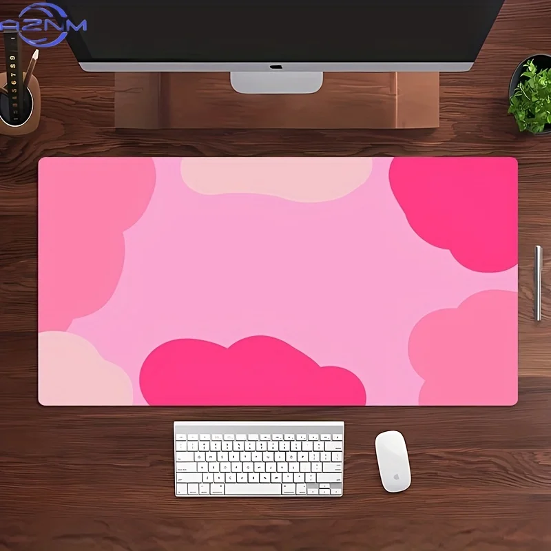 Large Non-Slip Rubber Gaming Mouse Pad, Washable Polyester Desk Mat, Suitable for Gamers, Office And Home Use, Remote Work, Desk